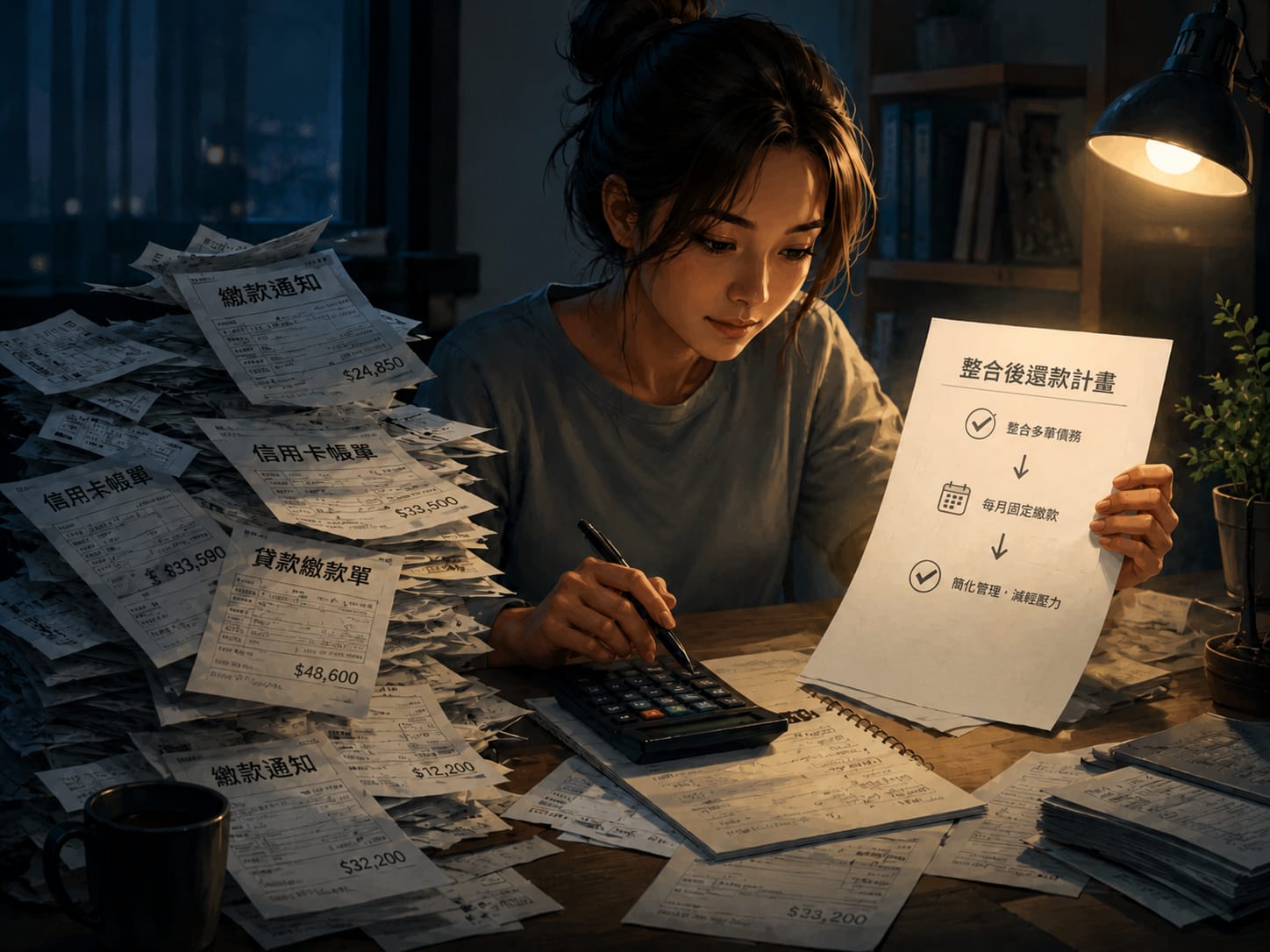 多筆債務整合成一筆,繳款更好管理